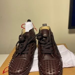 CHRISTIAN LOUBOUTIN
Black Louis Spikes High-Top Sneakers